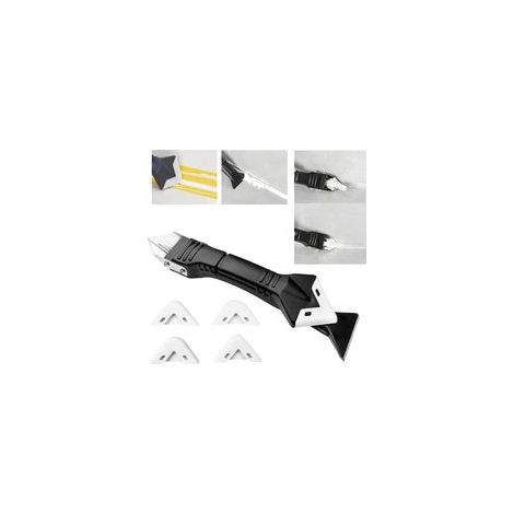3 en 1 Kit de Calfeutrage en Silicone Grattoir Calfeutrage en Silicone Grattoir Flexible pour colle à verre Enleve Joints Silicone Outils de Calfeutrage en Silicone，Pour Évier Fenêtre Cuisine Salle