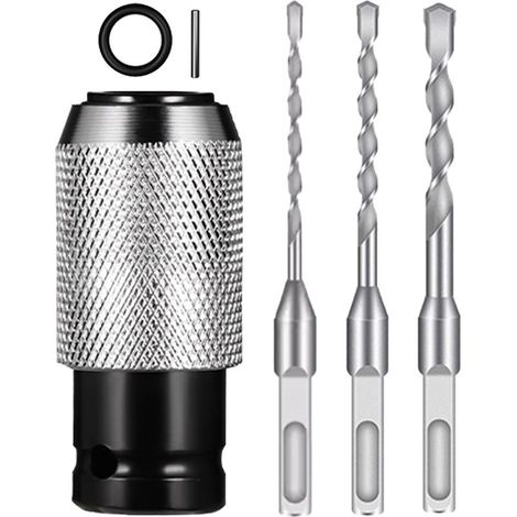 Marteau Perforateur, Adaptateur Multifonction À Libération Rapide, Mèche Pour Perceuse À Percussion, Pour Hommes Et Femmes, Réparation, Installation, Intérieur Et Extérieur, Travail De Garage (1/5)