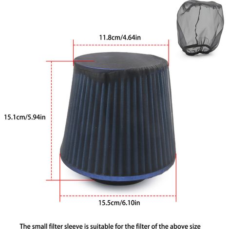 Couvercle de protection étanche et résistant à l'huile pour filtre à air de voiture (1/4)