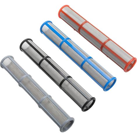 Verteilerfiltereinheit für Airless-Farbspritzgeräte, 4 Stück Pumpeneinlass mit 30/60/100/200 Edelstahlgewebe, Latexfarbe und Emaille-Beschichtung für Sprühgeräte (1/5)