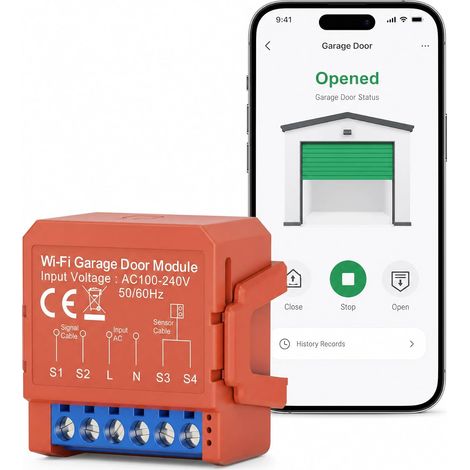 Module de commande de porte de garage - Pour commande vocale - Télécommande WiFi de porte de garage (1/5)