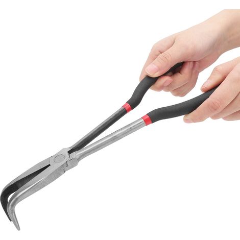 Pince à bec effilé 90° en acier pour outils, pince de trempe à haute température, outils manuels 11 pou (1/5)