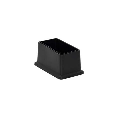 Lot de 8 embouts rectangulaires pour pieds de chaise en PVC non marquants - Protection du sol 25 x 50 mm (1" X 2")