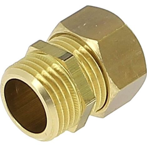 Anquier – Raccord de robinetterie laiton bicône Ø16 Mâle 1/2 – Filetage 1/2" (15x21) – Norme A.C.S. NF EN 12164 – Pour installations sanitaires (1/6)