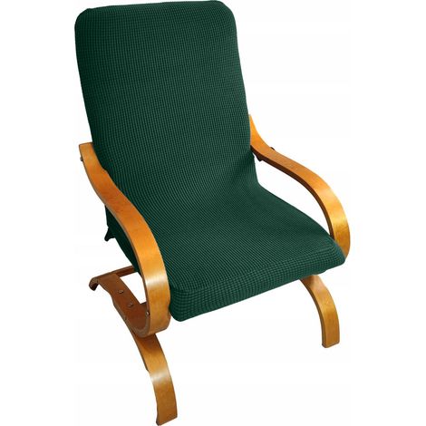 Housse de fauteuil FINKA, VERTE, jacquard épais