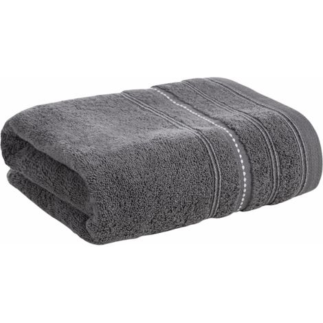 TOALLA GRUESA EUROFIRANY VENTO BA脩O SPA HOTEL HORECA 50X90CM ACERO