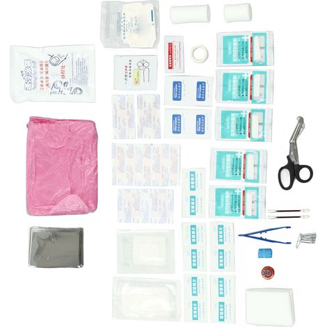Multifunktionales Erste-Hilfe-Set, persönliches Erste-Hilfe-Set, für Zuhause, Outdoor-Aktivitäten, Reisen und Camping. (1/4)