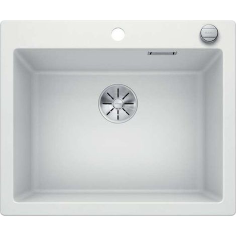 BLANCO Einbauspüle PLEON 6 Silgranit InFino Ablaufsystem weiß (1/2)