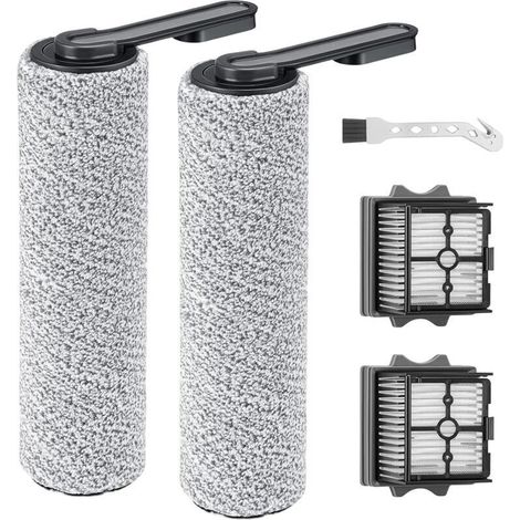 Rouleau de brosse de rechange et Filtre HEPA Pour Tineco Floor One S5 Combo aspirateur humide et sec, 2 filtres+2 rouleaux de brosse+ 1 brosse de nettoyage (1/5)