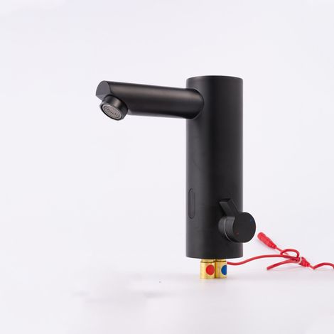 Robinet automatique sans contact avec capteur infrarouge intelligent, robinet infrarouge mitigeur pour eau chaude et froide (1/4)