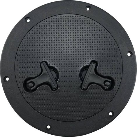 8-inch round deck cover, deck plate, porthole cover, manhole cover, storage box cover, hatch cover, marine and yacht accessories, white deck cover, nylon.