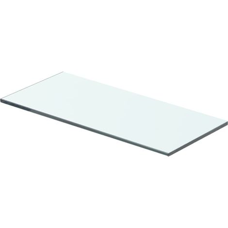 Panneau d'étagère, Tablette Murale, Meuble de rangement Verre transparent 40 x 12 cm MAE5480 (1/2)
