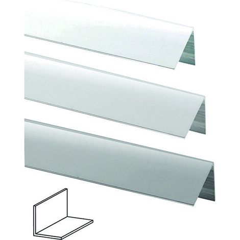 Profilo angoli uguali in alluminio bianchi mt.2 - Specifiche: mm 20x20