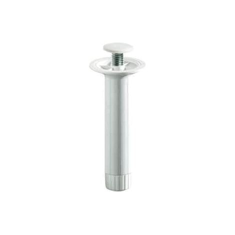 MOBILA - PIEDE IN ABS BIANCO REGOLABILE D28 H100MM