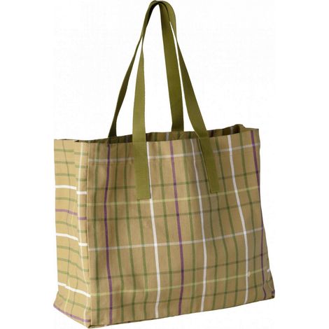 VIVARAISE - Sac cabas Scotty en coton bio marron - Lavable à 30°