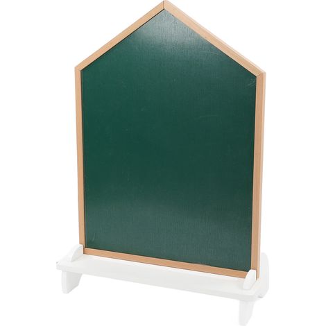 Maison en bois de hêtre blanc pour enfants, tableau magnétique écologique, finition brillante, durable et gain de place, petit chevalet de dessin et d'écriture (1/5)