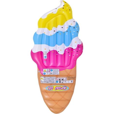 Trade Shop - MATERASSINO ISOLA GONFIABILE MIT PVC GELATO PISCINA 170 x 79CM -