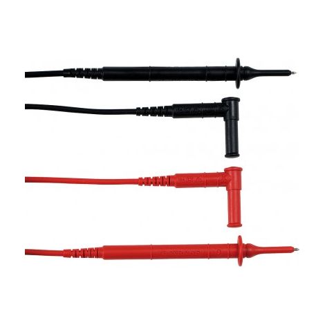 Chauvin Arnoux Set de cordons de mesure fiche de sécurité 4 mm 1.5 m rouge, noir 1 set D027592