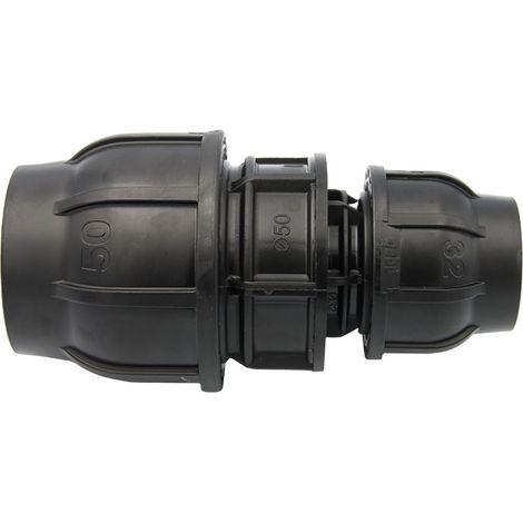 PE Rohr Kupplung 50x32 mm Reduzierung  Verjüngung Verschraubung (1/5)