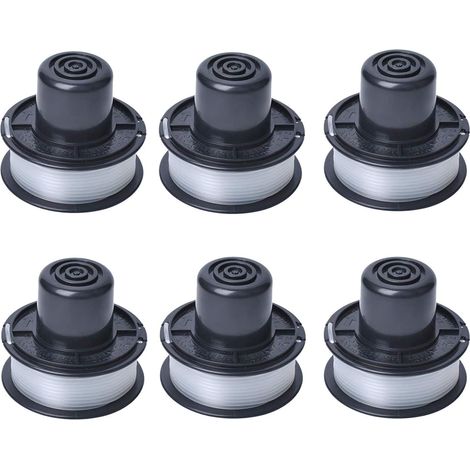 A6226 Fadenspule kompatibel mit Auftipp Automatik-Rasentrimmer GL250 / GL310 / GL360 / GL360SB mit 6 m Faden, 6er-Pack