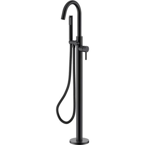 Robinet de baignoire sur pied noir VEO II Besco (1/4)