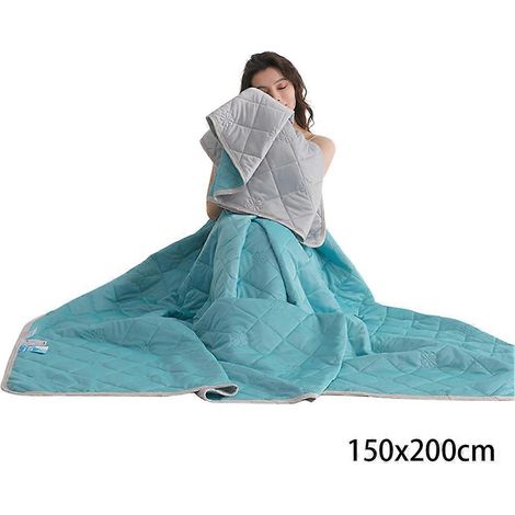Couverture rafraîchissante en soie glacée de qualité supérieure, douce et confortable, idéale pour le salon. (1/5)