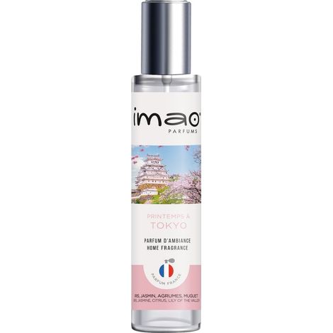Spray Parfum d'ambiance IMAO Printemps à Tokyo - Désodorisant - Made in France - 30ml VP00951