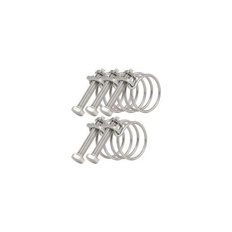 60-65 mm Colliers de serrage doubles en fil, colliers de serrage réglables en fil 201 en acier inoxydable, colliers de serrage doubles en fil pour tuyau d’eau, tuyau de réservoir, tuyau pour la