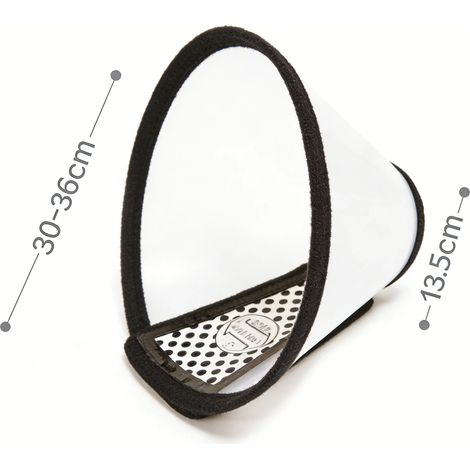 Collier de protection réglable type collerette pour chiens et chats, anti-morsure et anti-léchage, protection confortable pour petits, moyens et grands animaux (1/5)
