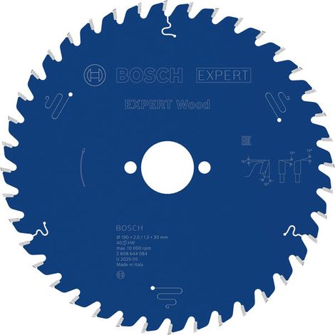 Bosch EXPERT Wood Circular Saw Blade 190 x 2/1.3 x 30 mm T40 2608644084