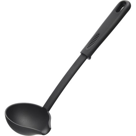 Cucharón negro BLACKLINE 60 ml, 29 cm