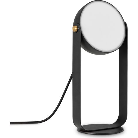Paco Home Luminaria LED Suspensión Comedor Aplique Pared Mesa Decoración Salón Redonda Lámpara de mesa, Negro (1/4)
