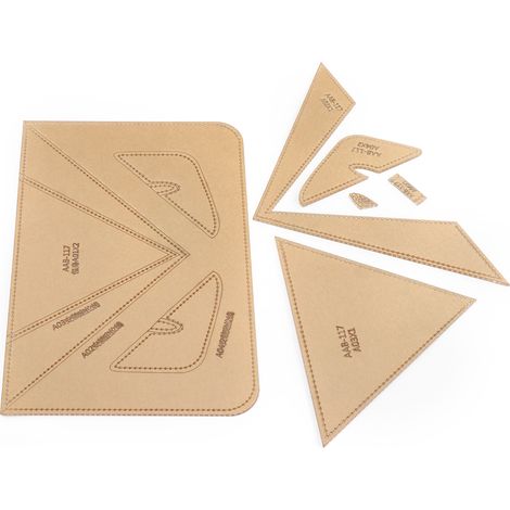 Handgefertigte Acryl-Schablone zur Erstellung von Handtaschenmustern - Bastelbedarf AAB117 (1/5)