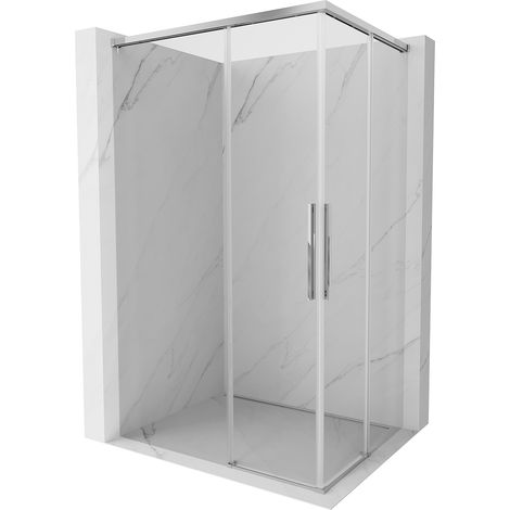 Mexen Rox Duo Duschkabine schiebbar 100 x 95 cm, transparent, chrom - 8C2D-100-095-01-00 (1/3)