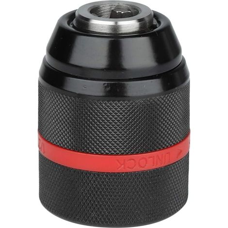 Bohrfutter, Schnellspannbohrfutter, 1/2-20UNF 2-13mm Schnellspannbohrfutter mit Spannmechanismus, Akku-Bohrfutter, selbstspannendes Bohrfutter für vielfältige Anwendungen (1/4)