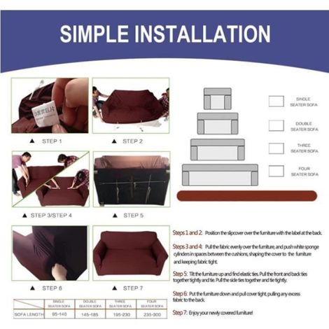 Housse de Canapé Extensible 3 Place Couverture Canapé avec Accoudoirs Moderne Couvre Canapé Elastique Universelle (1/4)