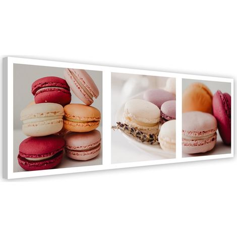 Tableau décoratif Gâteau aux macarons panoramique 90x30 (1/5)