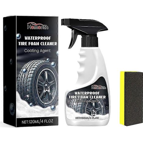 Nettoyant mousse pour pneus de voiture, décontamination et anti-âge (1/4)