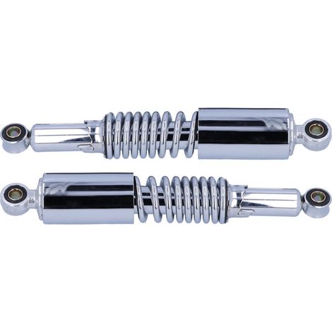 Un par de amortiguadores de acero inoable de 12,5 pulgadas para motocicletas, aptos para motocicletas de 125 cc, 150 cc y 200 cc. (1/5)