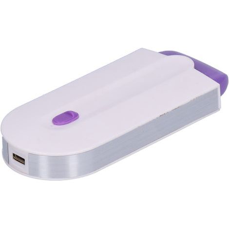 Wiederaufladbarer, kabelloser elektrischer Epilierer mit USB-Anschluss, schmerzfreier Induktionsrasierer mit blauem Licht, für Männer und Frauen, für Achseln, Arme und Beine (1/5)