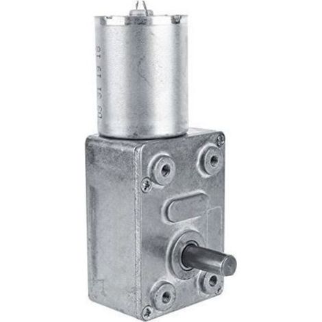 12V CC Moteur à Engrenages en Métal à Vis de Couple Élevé Turbo à Vis sans Fin Moteur à Réduction (2RPM) (1/4)