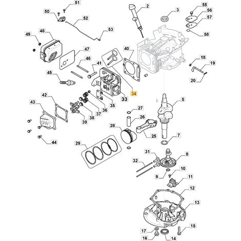 Kit valvole aspirazione e scarico ORIGINALE STIGA motore TRE 224 118551150/0