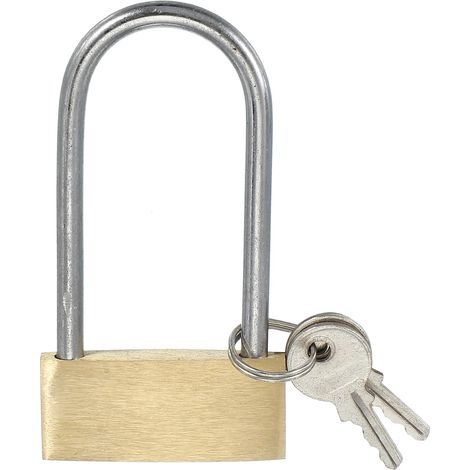 Cadenas en laiton massif 3" Cadenas à anse longue à clé différente (1/5)
