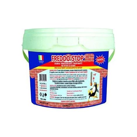 FREDDO STOP Tecnostuk - GUAINA ISOLANTE Traspirante interni e esterni - Confezione 2,5 Lt -