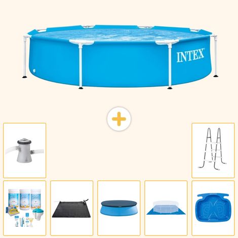 Intex Piscine Tubulaire Ronde - 244x51 cm - 8-pièces S20394 (1/5)