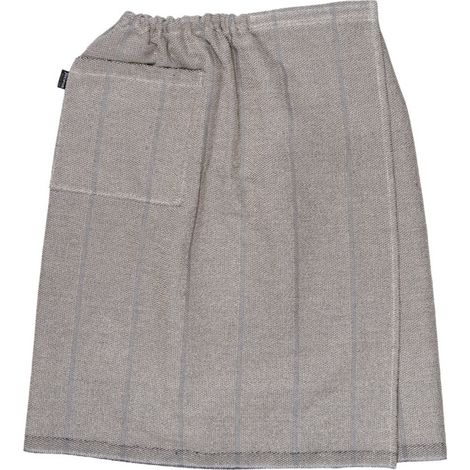 Jokipiin Laituri Kilt 70 x 145 cm finnischer Saunakilt für Herren natural/black