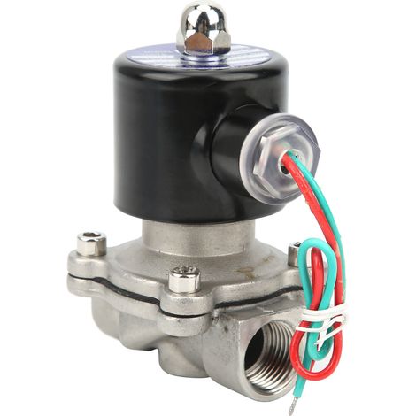 Magnetventil, direktwirkend, Edelstahl, normalerweise geschlossen, Industriebedarf 2W16015B (AC 220V) (1/5)
