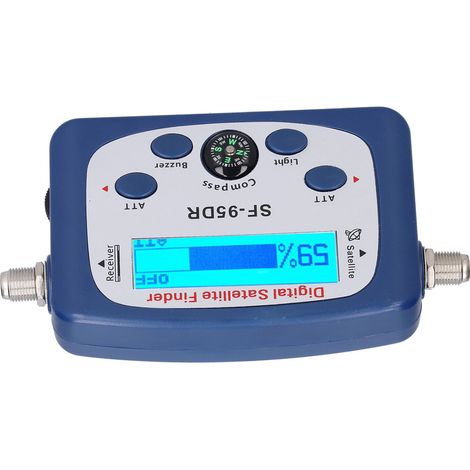 SF-95DR Tragbarer LED-TV-Satellitensignalfinder mit Kompass und akustischem Alarm, 950–2150 MHz, Detektionsgerät für die Satellitenschüsselinstallation (1/5)