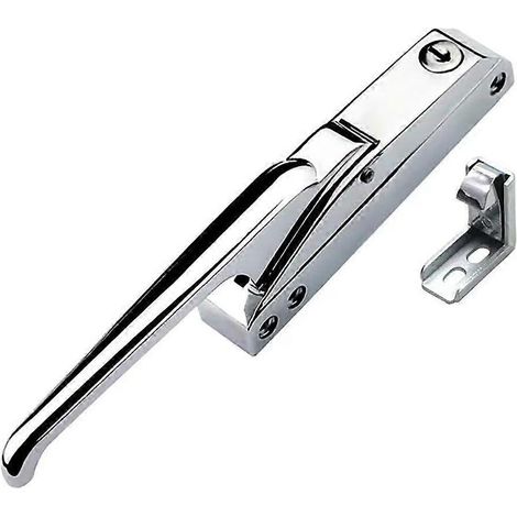 Serrure de porte de chambre froide, serrure de porte industrielle, serrure de porte de chambre froide à montage latéral pour porte convexe, poignée de porte de chambre froide pour four (avec verrouill (1/4)