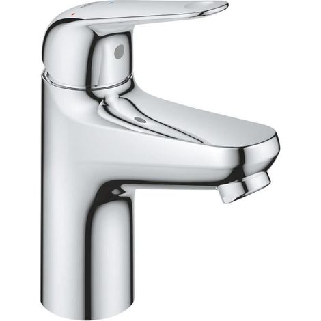 Grohe Swift - Waschtischarmatur mit Push-Open-Ablaufgarnitur, Kaltstart, Chrom 24323001 (1/4)
